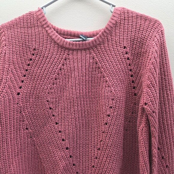 Windsor Open Back Knit Sweater Mauve Pink Size Small - Picture 4 of 8